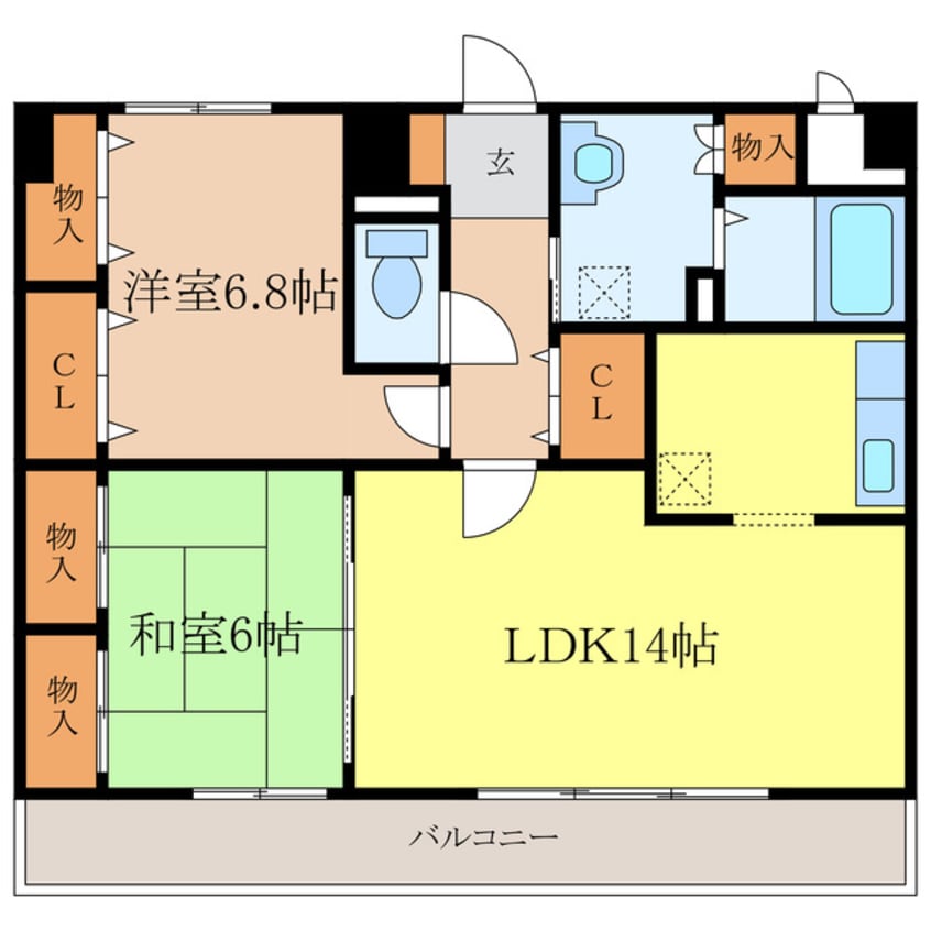 間取図 アモール喜多山