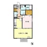 リヴィエールS 1LDKの間取り