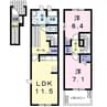 イースト・アイランドⅠ 2LDKの間取り
