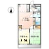 フローリィアン 2LDKの間取り