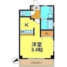 アネックスM&K 1Kの間取り