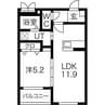 La La La三幸 1LDKの間取り