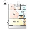 フロールＫ 1DKの間取り