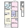 ミユ　コリーナ 2LDKの間取り