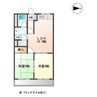 エルハイム旭 2LDKの間取り