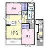 ジェントリーⅡ 2LDKの間取り