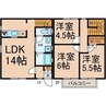 東印場町貸家 3LDKの間取り