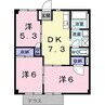 コーポラス赤池Ｂ 3DKの間取り