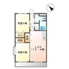 メイプル 2LDKの間取り