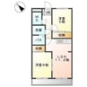 タカネコーボー 2LDKの間取り
