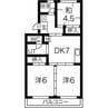 第2高木マンション 3DKの間取り