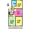 エクセル大谷 3DKの間取り