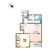 綱理ハウス 1LDKの間取り