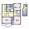 アンソレイエ白沢 3LDKの間取り