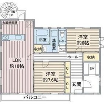 間取図 ミ・カーサN/S棟