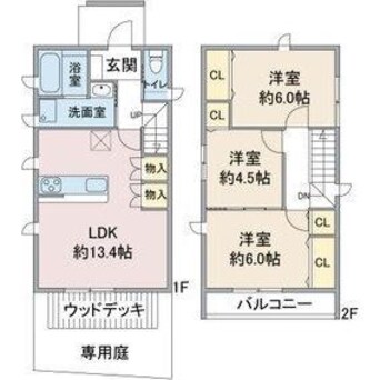 間取図 (仮称)クーボ庄南町1丁目