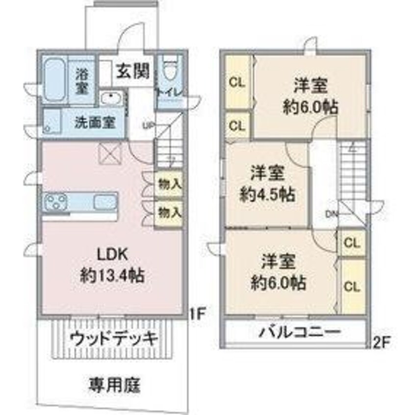 間取図 (仮称)クーボ庄南町1丁目