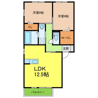 間取図 パルケ香久山