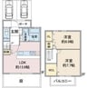 アルタイル一社 2LDKの間取り