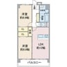 アソシア一社Ⅱ 2LDKの間取り