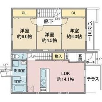 間取図 ブライディア望が丘A・B棟