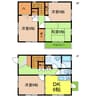 サンヒルズ大針　B棟 4DKの間取り