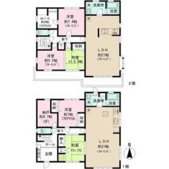 間取図 瀬戸市ひまわり台戸建