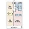 レージュ竜泉 2LDKの間取り