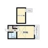 シーズンコート藤ヶ丘 1Kの間取り