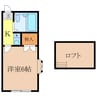 ヴィラ大森 1Kの間取り