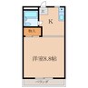 エポック喜多山 1Kの間取り