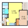 Jack toribamiⅡ 1LDKの間取り