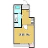 クレフラスト守山西 1Kの間取り