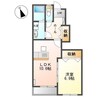 オアシス・せと 1LDKの間取り