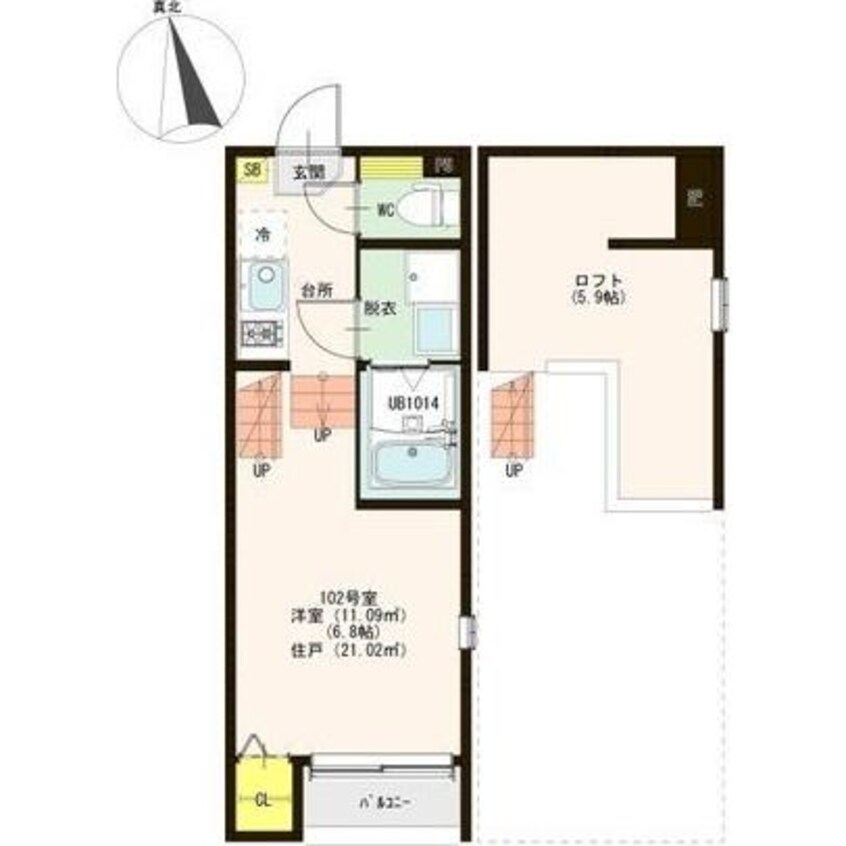 間取図 Ellery Moriyama(エレリーモリヤマ)