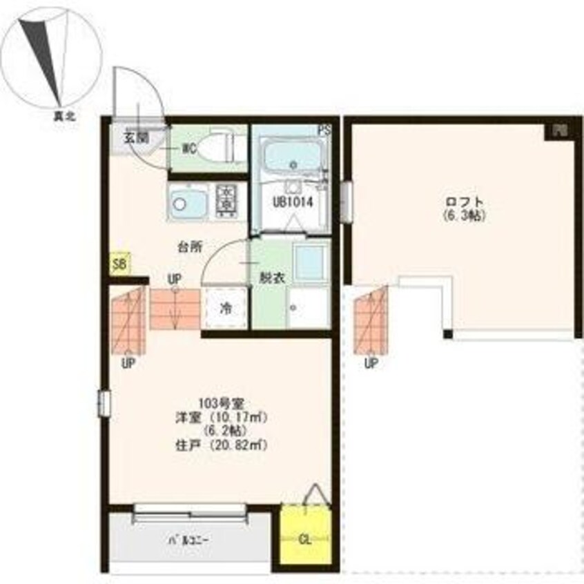 間取図 Ellery Moriyama(エレリーモリヤマ)