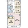 アネシス小幡 3LDKの間取り