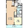 アネーロ城山 1LDKの間取り