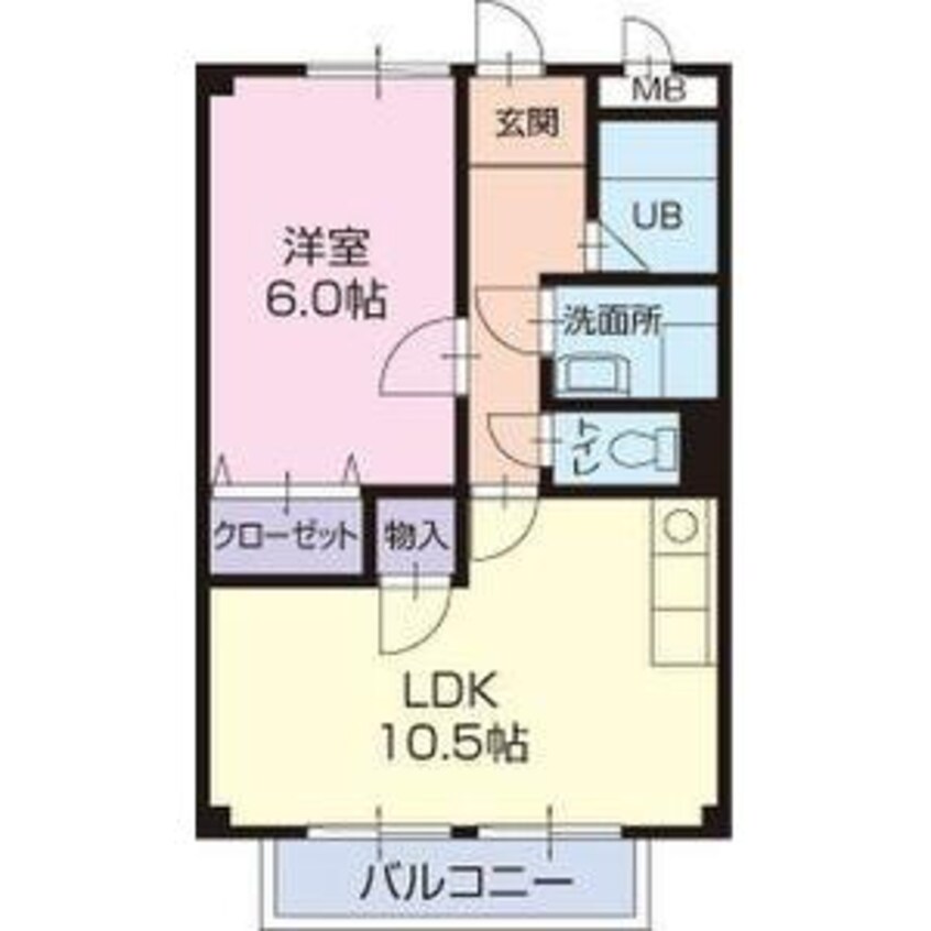 間取図 Surplus　Two若杉