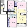 第６エスポワール 3LDKの間取り