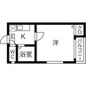 アミティエ喜多山 1Kの間取り