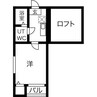 stage川西 1Kの間取り