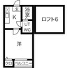 コンパートハウス上飯田 1Kの間取り
