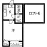 コンパートハウス上飯田 1Kの間取り