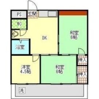 間取図 TZ守山(旧名:第二朝日ビル)