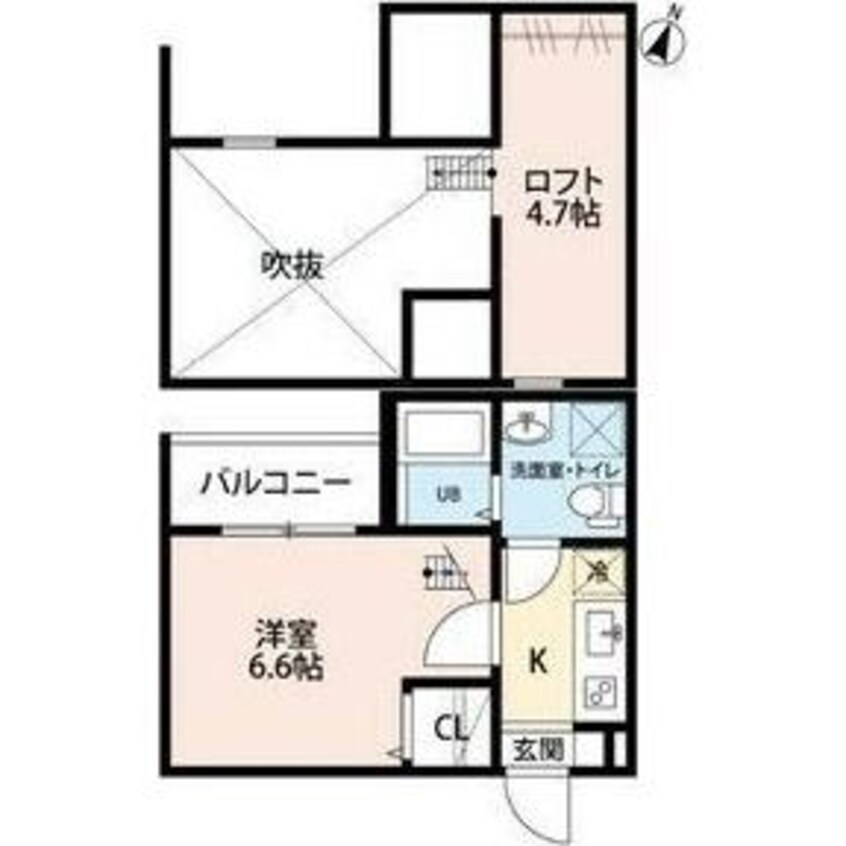 間取図 T.A.東山町ⅡC棟