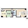 ロワールパークⅡ 2LDKの間取り