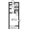 グリーンコーポ弁天 1Kの間取り