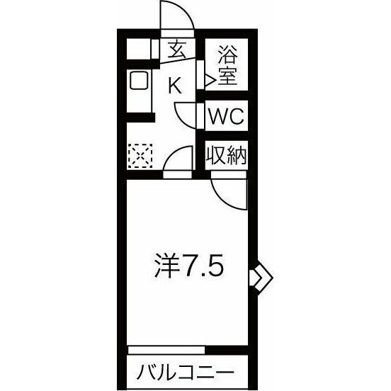 間取り図 グリーンコーポ弁天