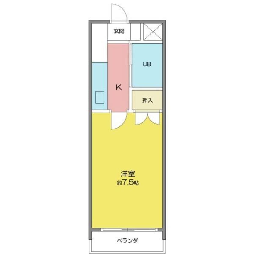 間取図 フラットスギヤマ
